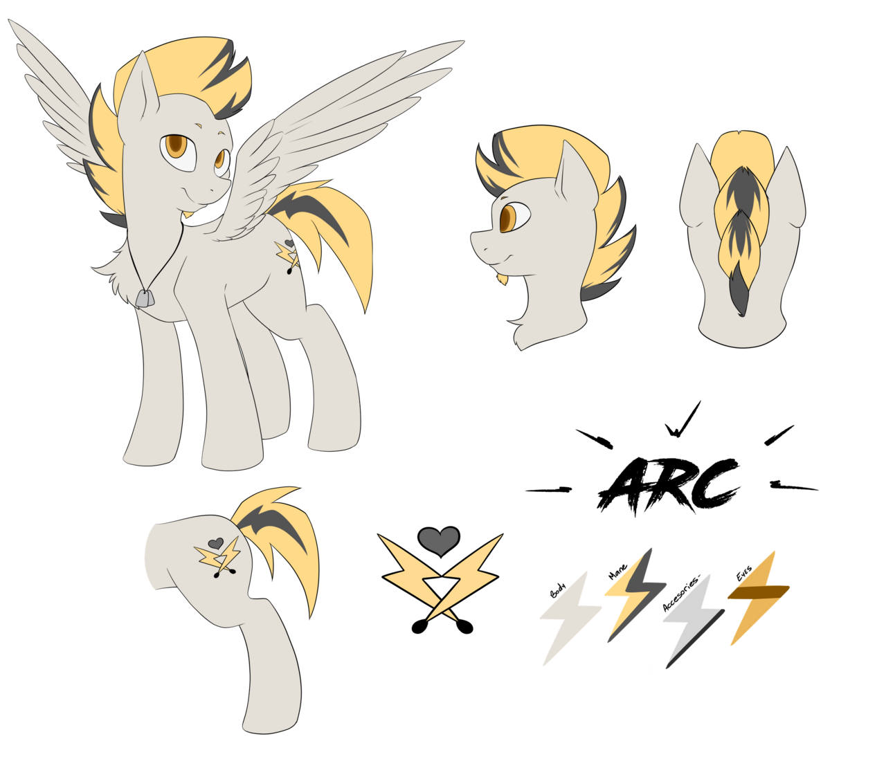 Arc Bolts reference sheet (flat color)