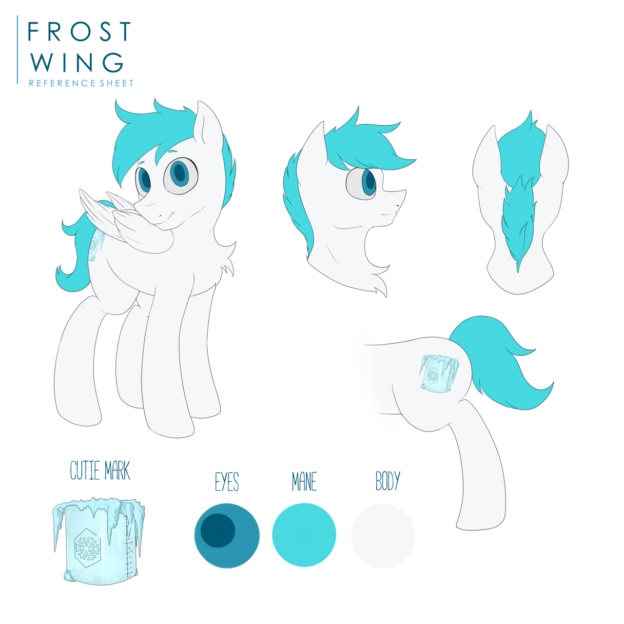 Frost Wings reference sheet (flat color)