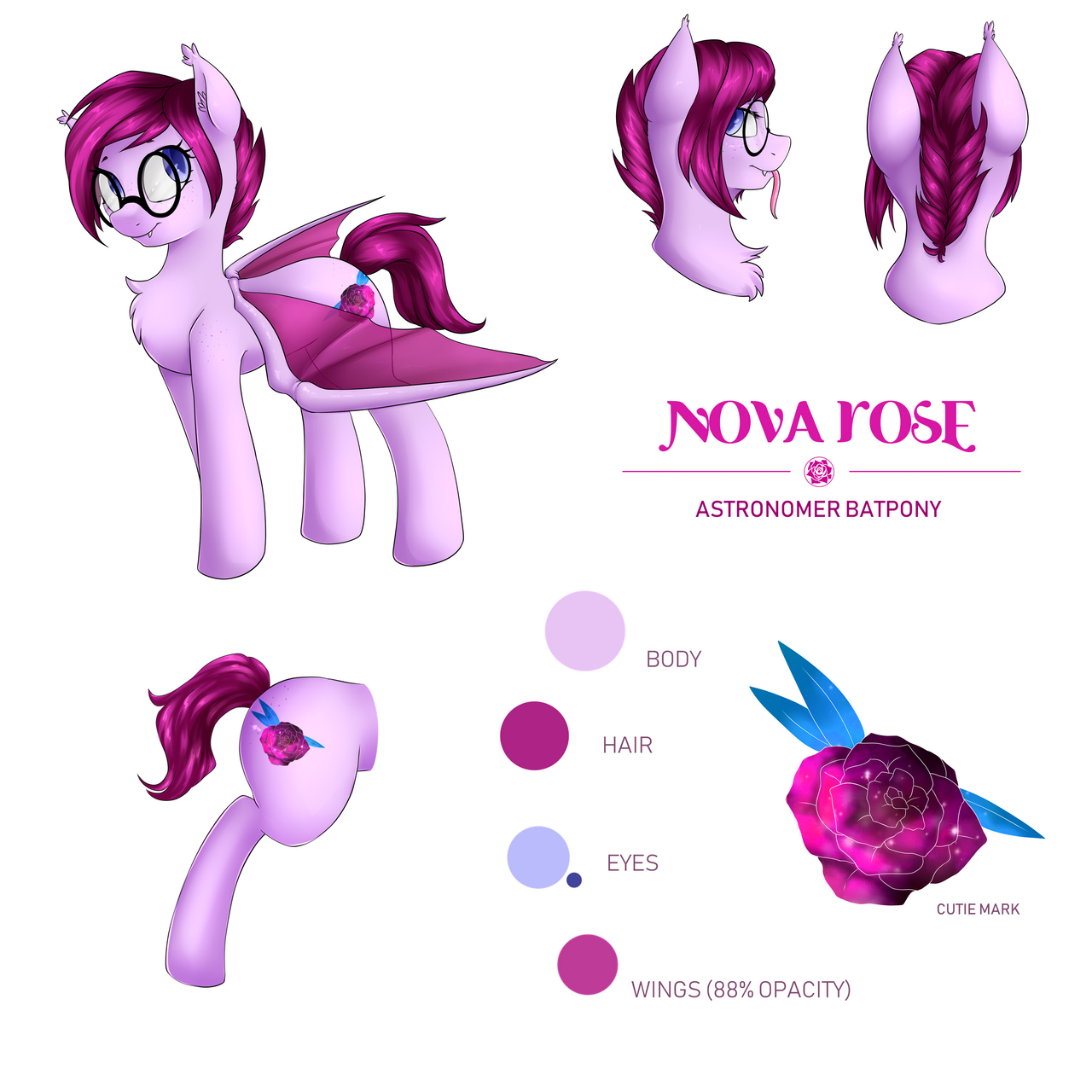Nova Roses reference sheet