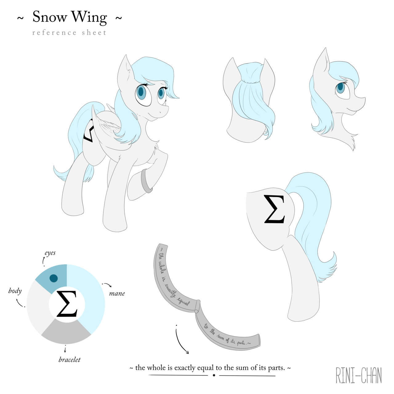 Snow Wings reference sheet (flat color)